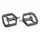 PEDALE VTT PLATEFORME DESCENTE / BMX SWITCH GAP ALU ARGENT FILETAGE 9/16 AVEC PICOTS ARGENT (PAIRE)
