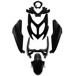 FAIRINGS/BODY PARTS FOR SCOOT  MBK 50 NITRO  2013>/YAMAHA 50 AEROX 2013> GLOSS BLACK (7 PARTS KIT)  -P2R-