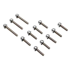 KIT FASTENER REPLAY FOR KICK STARTER COVER (STEEL) WITH CHROME OVAL HEAD FOR MBK 50 BOOSTER/YAMAHA 50 BWS  (SET OF 12)