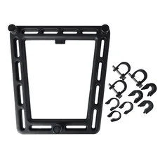 PLATINE NOIRE POUR FIXATION DU SYSTEME MIK SIDE - S'ADAPTE SUR LES PORTE BAGAGE STANDARD (SUPPORT AVEC KIT ADAPTATION)