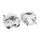 PONTET DE GUIDON UNIVERSEL REPLAY ALU CNC DIAM 22.2 mn ARGENT (PAIRE)