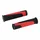 HAND GRIPS FOR MTB - NEWTON RUBBER BLACK/RED  Lg125mm (PAIR)