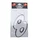 AUTOCOLLANT/STICKER MERYT LARGE NUMERO 8 BLANC (H19cm)