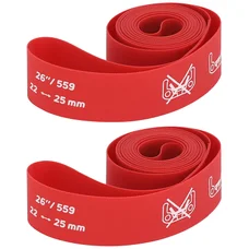 FOND DE JANTE ZEFAL VTT 26X22 ROUGE HAUTE PRESSION (VENDU A LA PAIRE)