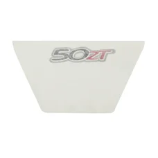 DECAL "50 2T" ON FRONT SHIELD  "PIAGGIO GENUINE PART" 50 TYPHOON 2011>  -672561-