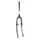 FOURCHE VTT 24" ACIER BRUTE A PEINDRE PIVOT FILETE 1"-22.2 mm INTERIEUR