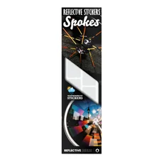 AUTOCOLLANT/STICKER REFLECHISSANT POUR RAYON DE VELO BLANC (SET DE 30)