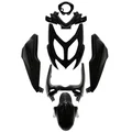 FAIRINGS/BODY PARTS FOR SCOOT  MBK 50 NITRO  2013>/YAMAHA 50 AEROX 2013> GLOSS BLACK (7 PARTS KIT)  -P2R-