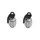BOUCHON DE VALVE SCOOT/CYCLO REPLAY VS GRENADE ARGENT  (PAIRE)