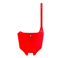 MX FRONT NUMBER PLATE - POLISPORT FOR HONDA 450 CRF R, RX 2021> RED HONDA