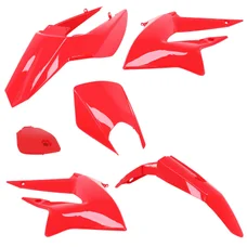 FAIRINGS/BODY PARTS FOR DERBI 50 SENDA DRD 2011> GLOSS RED (6 PARTS KIT)  -P2R-