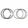 PISTON RING FOR SCOOT MBK OVETTO 4STROKE/YAMAHA NEOS 4STROKE (PAIR)