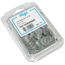 RONDELLE PLATE ACIER DIAM  6x18  (BLISTER DE 74)  (00828600)  -ALGI-