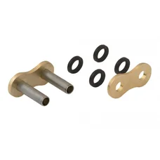 CHAIN QUICK LINK - HOLLOW RIVETING PIN  428  GOLD  (CHAIN TYPE A428XMR-G)  (OEM SPECIFICATIONS)  -AFAM-