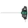 CLE ALLEN/6 PANS MANCHE EN T WERA 454 HEX PLUS  2,5x100mm NOIR/VERT (VENDU A L'UNITE)  -MARQUE ALLEMANDE POUR LES ATELIERS-