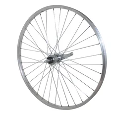 WHEEL FOR URBAN BIKE- 26" -REAR ALUMINIUM- TORPEDO STEEL HUB - BACK-PEDAL BRAKE - SINGLE SPEED