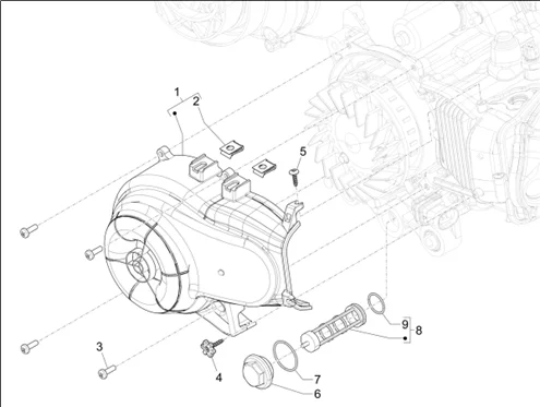 Couvercle volant magnetique - Filtre à huile