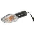 CLIGNOTANT MOTO ADAPTABLE HONDA 125 CBF 2009>, CBR R 2011> TRANSPARENT/NOIR AR DROIT OU AV DROIT  (HOMOLOGUE CE)  -SELECTION P2R-