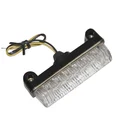 ECLAIRAGE DE PLAQUE IMMATRICULATION REPLAY BARETTE 6 LEDS TRANSPARENT/NOIR (L 78MM / H 16mm / L 24mm)  (HOMOLOGUE CE)