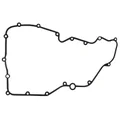 GASKET FOR CLUTCH COVER "PIAGGIO GENUINE PART" APRILIA 1000 RSV-4, 1000 TUONO, 1100 TUONO  -857451-