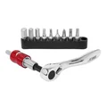 MINI CLIQUET AVEC EMBOUT TORX, 6 PANS, CRUCIFORME ET PLAT (LIVRE DANS UN ETUI DE POCHE)  -P2R-