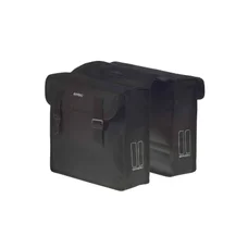 DOUBLE BAG FOR BICYCLE -REAR- BASIL MARA 3XL - 52 liter - BLACK (40x19x49cm)