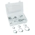 WORM DRIVE HOSE CLAMP 20 - 22 - 25 - 27 - 38 - 44 mm  (RANGE WITH 26 PARTS IN BOX)  -P2R-