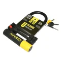 BICYCLE ANTITHEFT-U LOCK AUVRAY ALARM 90x210 GREY Ø. 14mm (KEY LOCK)WITH AUDIBLE ALARM
