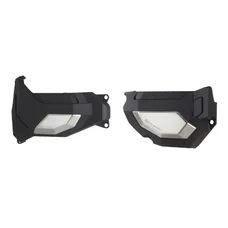 PROTECTION/COUVRE CARTER D'EMBRAYAGE ET ALTERNATEUR POUR YAMAHA 700 MT-07 2014>, TRACER 2017>, TENERE ADVENTURE 2019> / FANTIC 700 CABALLERO 2023> NOIR (PAIRE)  -POLISPORT-