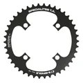 CHAINRING FOR E-BIKE - SINGLE 42teeth Ø104 BLACK TA E-SINGLE 4 ARMS ALU 7075 FOR BOSCH / BROSE / YAMAHA / GIANT / SHIMANO E-STEPS TA E-ONE