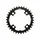 CHAINRING FOR MTB-FOR SINGLE- 34T.  Ø96 SUNRACE MX 11/10 Speed -4 ARMS- Compatible with others brands.