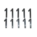 CHIFFRE PLAQUE TIFLEX MOTO/SCOOTER 45mm  1  (VENDU PAR 10)