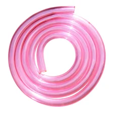 FUEL HOSE REPLAY PU 5x9 TRANSPARENT PINK  (1 M)