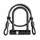 ANTITHEFT FOR BICYCLE- U LOCK+ CABLE COMBO - AXA NEWTON PRO -115x190mm Ø 17mm + CABLE lg 1m Ø10  - KEY COPY POSSIBLE - SECURE LEVEL SILVER - ideal for ebike