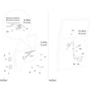 Lève-vitre avant et arrière