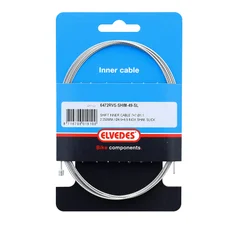 CABLE DE DERAILLEUR ELVEDES INOX D1.1 mm L2,25M COMPATIBLE SHIMANO/SRAM 49 BRINS (VENDU A L'UNITE SUR CARTE)