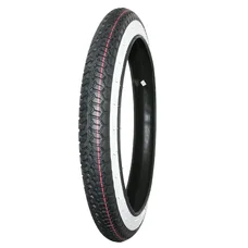 TYRE FOR MOPED 16''  2.25-16 (2 1/4-16) MITAS -WHITE SIDEWALL- B8 TT 38J REINF