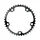 CHAINRING FOR ROAD BIKE- 5 Arms- 40T.Ø 130 -INNER- ALUMINIUM BLACK- 7075 TA ALIZE    (SHIMANO TYPE) 8/9/10 Speed