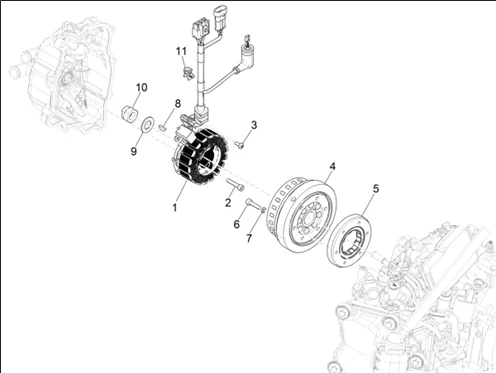 Volant magnetique