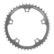 CHAINRING FOR TRACK BIKE 5 ARMS - Ø130 TA 44 Teeth- SILVER ALU 7075 FOR CHAIN 3.17mm (1"1/8)