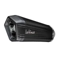 EXHAUST FOR MAXISCOOTER LEOVINCE LV-12 BLACK EDITION FOR YAMAHA 560 TMAX 2020>  (CARBON END) (CATALYST) (EEC APPROVED)  -REF 15305BK-