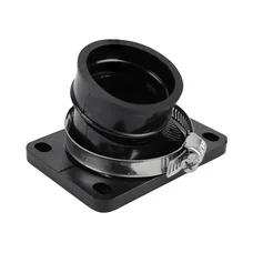 PIPE ADMISSION 50 A BOITE ADAPTABLE MINARELLI 50 AM6/BETA 50 RR/RIEJU 50 MRT/SHERCO 50 SM-R, SE-R ALU (POUR CARBU PWK, DIAMETRE INTERIEUR 28-34 mm)