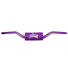 GUIDON 50 A BOITE KRM PRO RIDE OVERSIZE DIAM 28,6mm ALU VIOLET AVEC MOUSSE VIOLET HOLOGRAPHIQUE