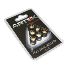 VARIATOR ROLLERS FOR SCOOT ARTEK K1  15x12  4,5g  (x6)  FOR  MBK 50 BOOSTER, NITRO, OVETTO, STUNT/YAMAHA 50 BWS, AEROX, NEOS