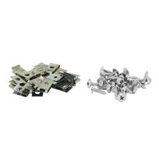STEEL CAPTIVE NUT FOR BODY PARTS Ø 5mm WITH SCREWS (SET OF 25 PIECES)  -SELECTION P2R-