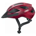 CASQUE VELO ADULTE ABUS ROUTE MACATOR ROUGE BORDEAUX TAILLE  L (52-58cM) REGLAGE MOLETTE