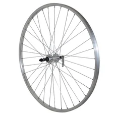WHEEL FOR TREKKING BIKE- 700X35 REAR -ALUMINIUM - ALUMINIUM HUB- -QUICK RELEASE- Freewheel 7/6 Speed