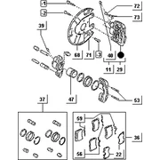 Etrier frein à disque AV.