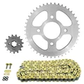 KIT CHAINE ADAPTABLE HONDA 125 CB F 2015>2020  428  15x45  (DIAM COURONNE 58/90/10.5)  (DEMULTIPLICATION ORIGINE)  -AFAM-