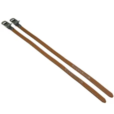 TOE CLIP STRAP- CHRISTOPHE VINTAGE 516 LEATHER BROWN (PAIR)